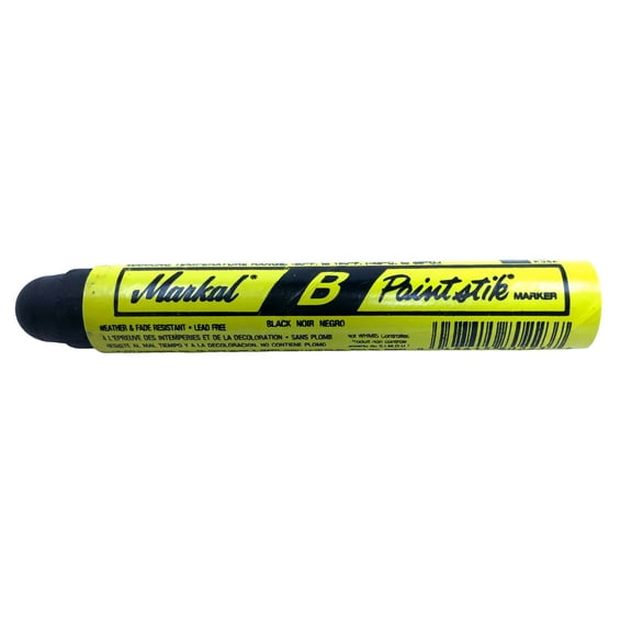 Single Markal B Black Tire Chalk Paint Stick Crayon Surface Marker Graffiti Art