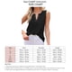 thumbnail image 5 of Blusa informal de verano para mujer, sin mangas, color negro, con escote en V y bolsillos, 5 of 5