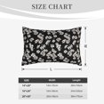 thumbnail image 4 of Pofeuu Daisies Flowers Print Polyester Microfiber Plush Pillowcases, Super Soft and Cozy Pillow Case Covers with Envelop Closure（Pillow core not included）-20"x30", 4 of 6
