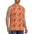 thumbnail image 2 of Balery Yellow And Red Maple Leaves Men's Sleeveless Muscle Shirts Workout Tank Top, Moisture Wicking, Odor Protection-3X-Large, 2 of 8
