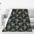 thumbnail image 4 of Cauagu Colorful Turtles Pattern Flannel Bed Blankets,Fleece Blanket Comfortable Air Conditioning Blanket for Sofa Bed Travel Couch & Living Room -80"x60", 4 of 8