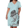 thumbnail image 3 of Vestido colgante de Medusa con bolsillos para mujer, vestido de verano para fiesta de cumpleaños., 3 of 7