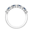 thumbnail image 2 of 1/2Ct Blue Sapphire & Diamond Wedding Ring 10K White Gold, 2 of 2