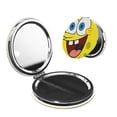 thumbnail image 1 of Pofeuu SpongeBob SquarePants pour Miroir de Maquillage Portable de Poche Couverture en PU Miroir de Voyage Compact avec Verre Double Face Normal et Grossissant Forme Ronde, 1 of 9