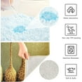 thumbnail image 4 of Dreamtimes Toiletry Mat Cute Giraffes Print, Luxury U-Shaped Toilet Rug, Soft Comfortable Contour Mat for Bathroom Floor, 17.3"x13.4", Non-Slip Absorbent Bath Carpet, Dry Quickly, Machine Washable, 4 of 4
