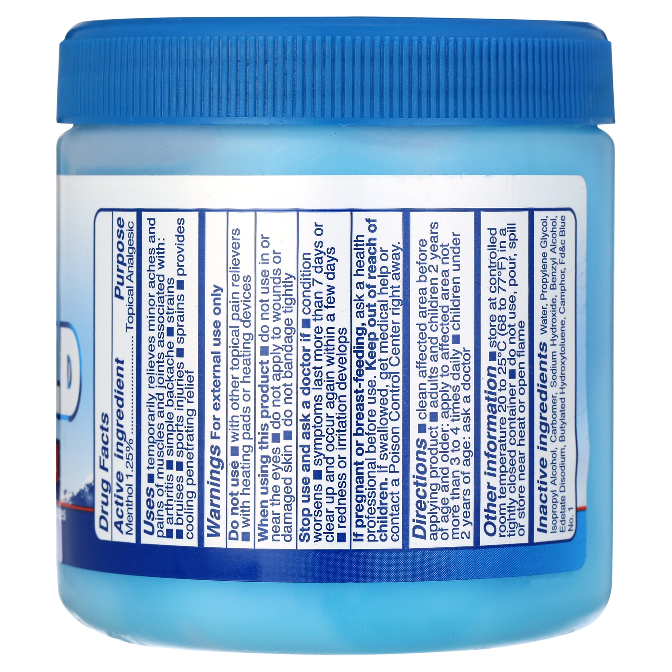 6 Analgesic Gel Menthol Muscle Joint Rub Back Pain Ache Sprain Relief Cream 48oz