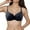 Black, variant on Women's Transparent Strap Cordless Backless Bra Yellow 80C