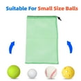 thumbnail image 3 of GSE Games & Sports Expert 6 Pack 18"x12" Mesh Drawstring Bag for Sports Tennis, Pickleball Balls, Baseballs/Softballs. Great for Laundry, Travel, Gym and Collecting Toys - Green, 3 of 7