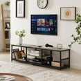 thumbnail image 3 of TV Stand with Power Outlets for Televisions up to Media Entertainment Center with Charging Station 3-Tier Open Storage Shelves with Metal Frame for Living Room/Bedroom, 3 of 18