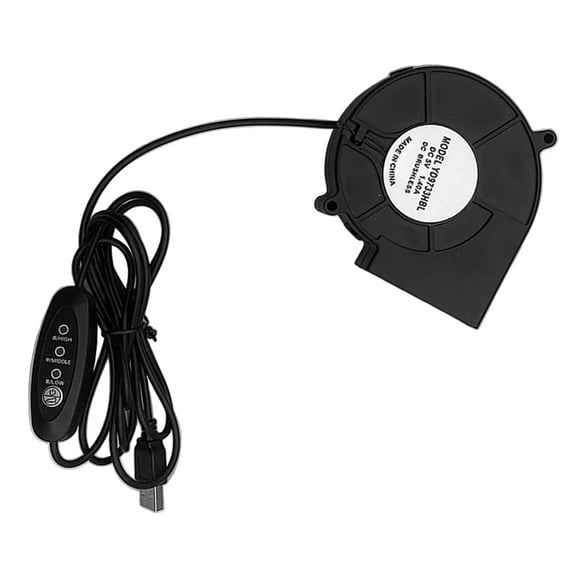 YongCo 9733 5V High Speed USB Blower Fan For Indoor And Outdoor Use With Adjustable Speed Option For Enhances Air Circulation