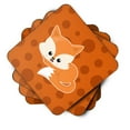 thumbnail image 2 of Baby Fox Polkadot Foam Coaster Set of 4, 2 of 3