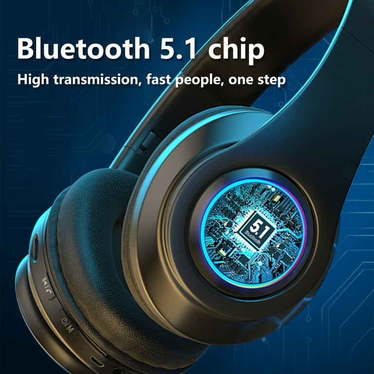 sdhkgrrt Bluetooth Headphones,Headset Light-emitting Bluetooth