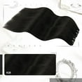 thumbnail image 2 of Moresoo Clip On Hair Extensions Human Hair Black 10Inch Short Hair Extensions Clip In Human Hair Natural Black Clip In Hair Extensions Off Black #1B 5Pieces 70Grams, 2 of 5