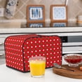 thumbnail image 6 of Haiem White and Green Polka Dot Print Toaster Covers 4 Slice Wide Slot,Bread Dust Cover & Fingerprint Protection,Bread Machine Cover,Appliance Covers, 6 of 7