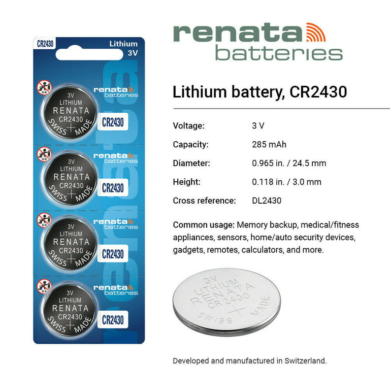 Good Quality Cr2430 3V Lithium Coin Button Batteries for