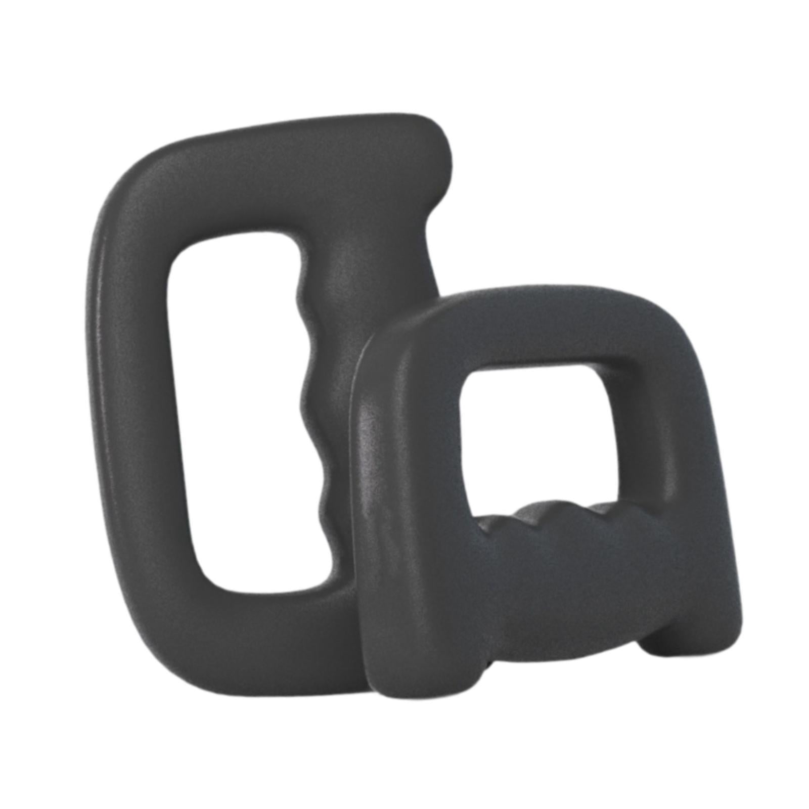 TTETTZ 2Pcs Dumbbells Dumbbells Set Nonslip Portable Hand Weights for Strength Building Black 1KG