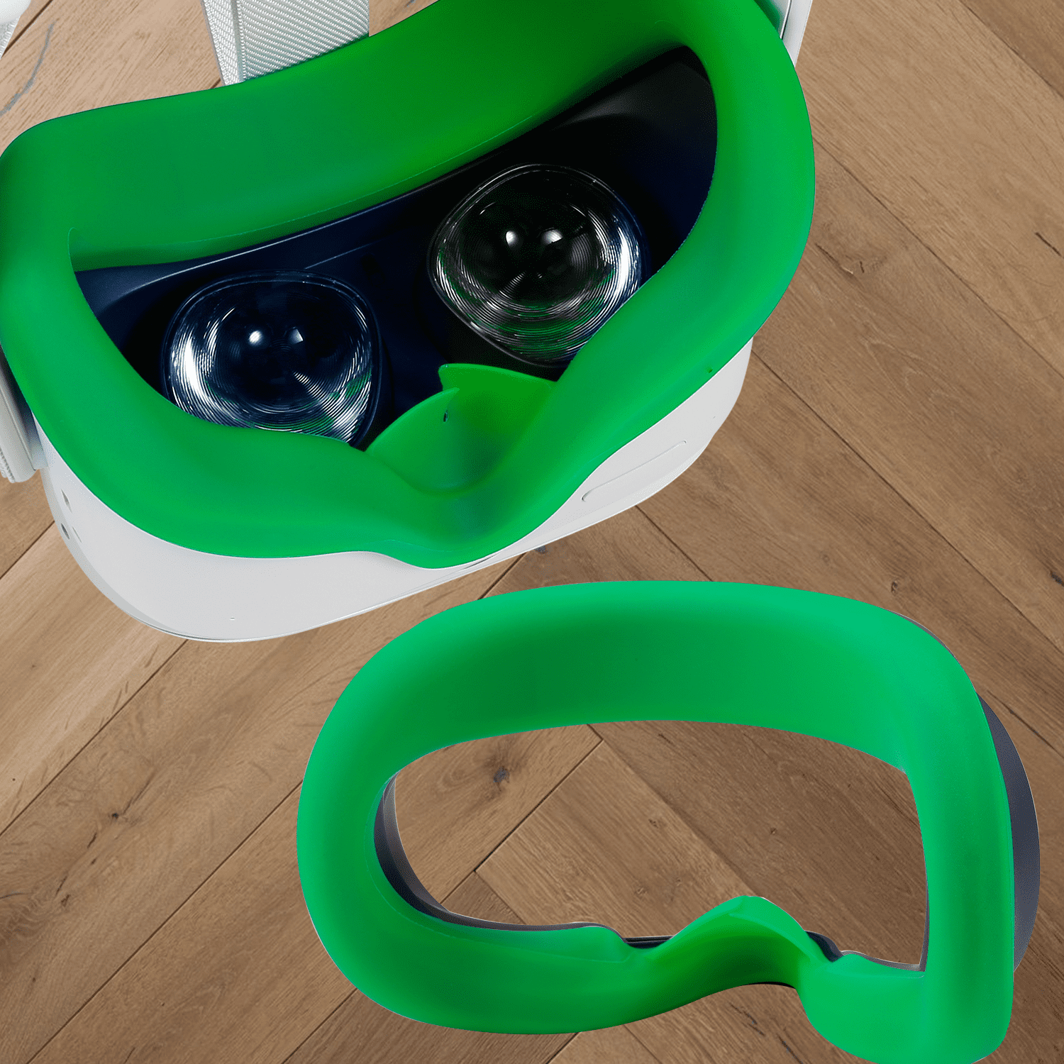 Topcovos Newest VR Silicone Interfacial Cover for Oculus Quest 2 Face Protect Skin Sweatproof Lightproof Anti-Leakage Topcovos Newest VR Silicone Interfacial Cover for Oculus Quest 2 Face Protect Skin Sweatproof Lightproof Anti-Leakage