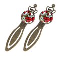 thumbnail image 2 of Cherry Vintage Copper Crown-Shaped Bookmarks: Stainless Steel Book Accessories for Book Lovers and Readers - Set of 2 Bookmarks, 2 of 5