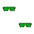 thumbnail image 1 of stanreset LED Glasses Light Up Glow Flashing Eyewear Nightclub Party Decor green 2Set, 1 of 6