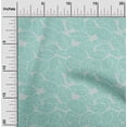 thumbnail image 2 of oneOone Polyester Spandex Mint Green Fabric Abstract Leaf Craft Projects Decor Fabric Printed By The Yard 56 Inch Wide, 2 of 4