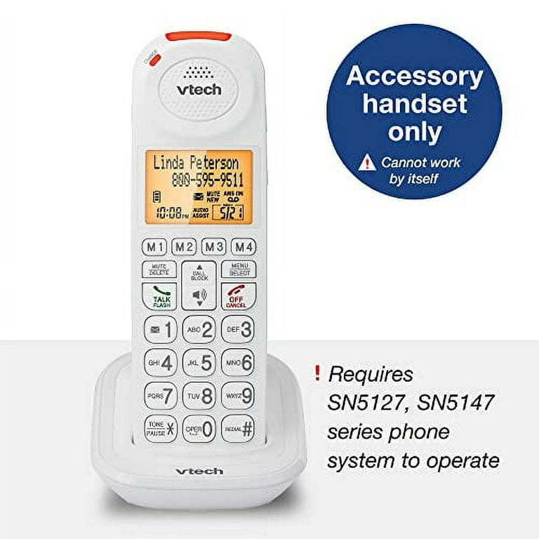 VTech SN5107 Amplified Accessory Handset with Big Buttons & Large
