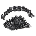 thumbnail image 1 of 32 piezas Tapones y tapones de calibres grandes 0G-14G de estiramiento de oreja de oreja Negro Zulema Kit de estiramiento de medidores de oído, 1 of 8