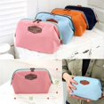 thumbnail image 2 of Cosmetic Bag, Portable Travel Nylon Makeup Cosmetic Bag Toiletry Case Storage Holder Pouch Travel Makeup Bag Toiletry Bags Cosmetic Case Makeup Organizer Deep Blue, 2 of 8