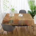 thumbnail image 5 of SKYSONIC 54"X54" Square Tablecloth with Santa Prints, Anti-Wrinkle and Smooth Table Cloth for Kitchen/Home Wedding Decoration, 5 of 7