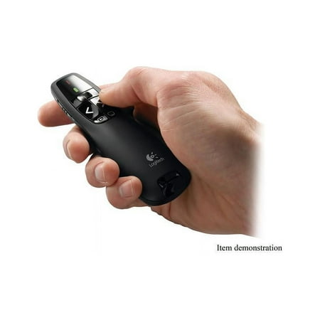 Logitech - R400 Presenter Remote Control - Black