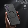 thumbnail image 6 of for Samsung Galaxy A15 PU Leather Case, Vintage Compatible with MagSafe and Wireless Charging Slim Fit-Drop Scratch Resistant Support Magnetic Car Mount Case Cover for Galaxy A15, Gray, 6 of 10