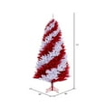 thumbnail image 5 of Vickerman 7.5' x 48" Candy Cane Artificial Unlit Christmas Pine Tree., 5 of 6