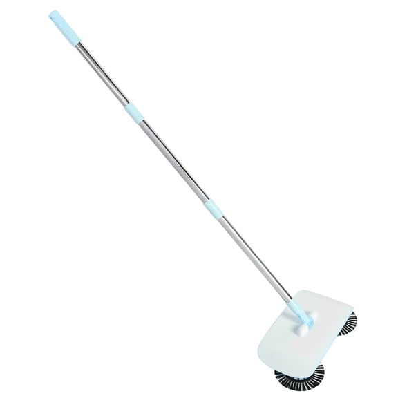 Manual Floor Carpet Sweeper Home Push Broom and Mop Cleaner Blue 13.8 x 7.3 Inches / 35 x 18.5 cm