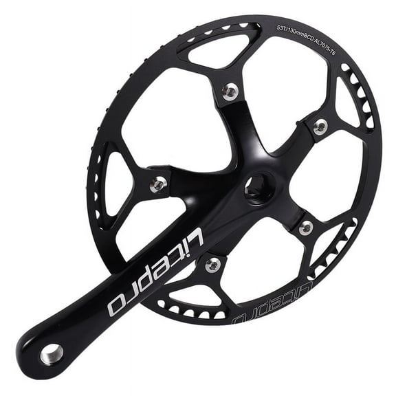 Single Speed Crankset 53T 170mm Crankarms Folding Bike Crankset with Protective Covk2362