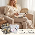 thumbnail image 4 of Xixirimido Retro Daisy Flower Print Bible Cover, Bible Carrying Book Case for Women Men, Multi-pocket Protective Church Organizer Bag with Handle & Bookmarks Christian Gift, 4 of 7