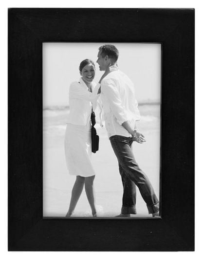 3x5 Picture Frame LINEAR - Black Wood