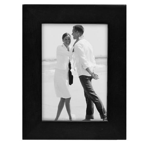 3x5 Picture Frame LINEAR Black Wood