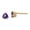Yellow, variant on Fine Jewelry 14K Yellow Gold Amethyst Stud Earrings for Women