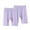 Purple, variant on Girls Bike Shorts 2PC- Under Dress Knee Length Breathable Soft Casual Cartwheel Shorts Black Size 12