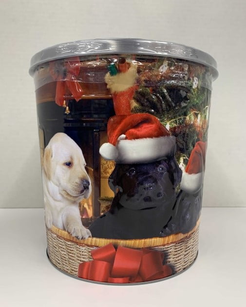 GOURMET SELECT Holiday Popcorn Tin, 18oz