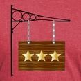 thumbnail image 3 of CafePress - 3 Star Hanging Sign T Shirt - Mens Tri-blend T-Shirt, 3 of 4