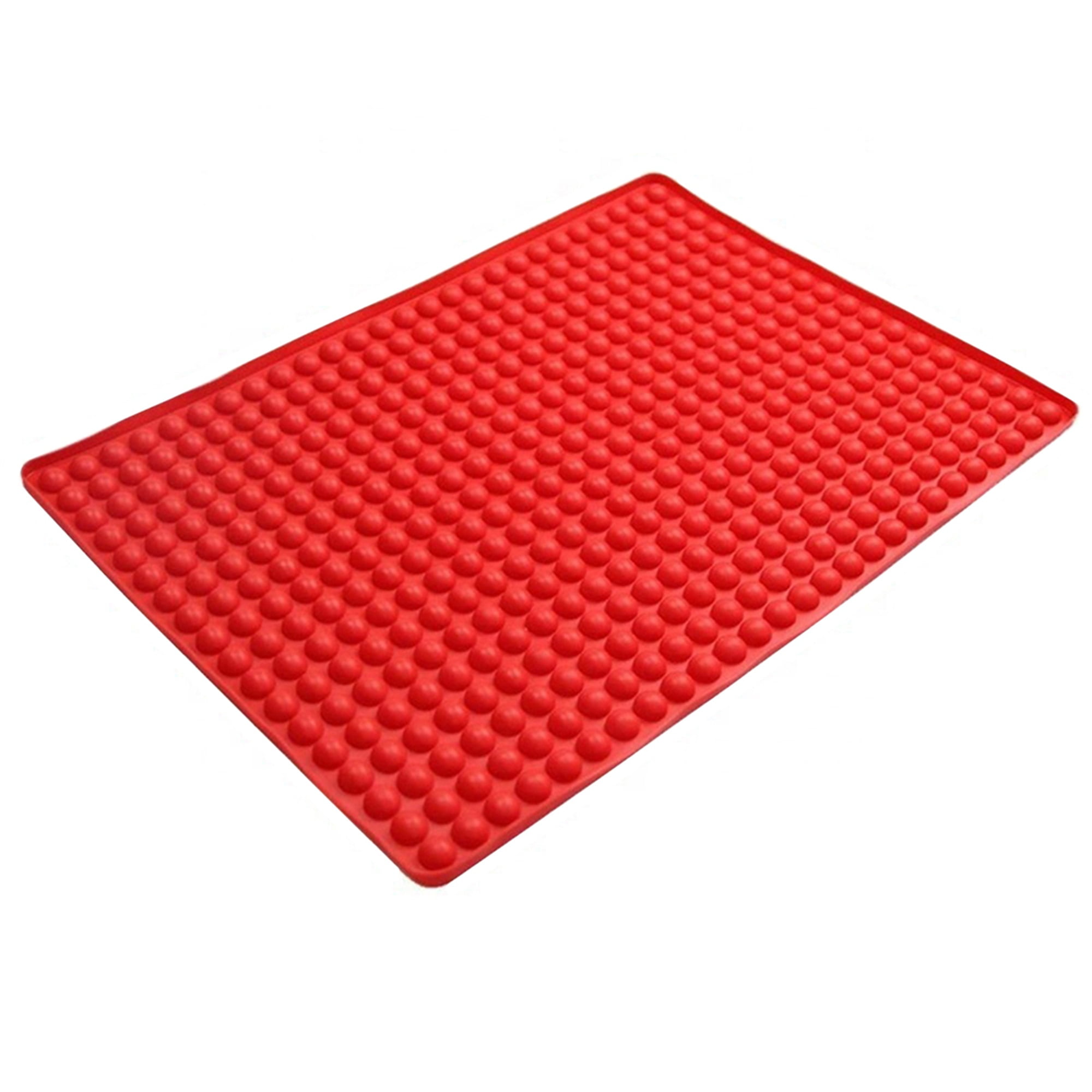 Libertroy Thin Safe Food-Grade Silicone Sheets Mat Mould Cooking Oven Baking Tray Non Stick Silicone Baking Mat Kitchen Tools Red 
