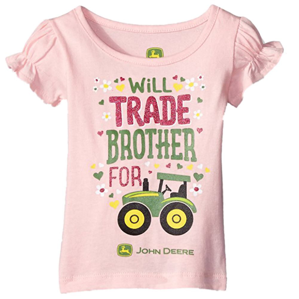 Size 4T Details about   NEW John Deere Girls Buck Deere Flowers & Pink Short-Sleeve T-Shirt