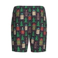 thumbnail image 7 of Daiia Christmas Trees And Houses Mens Woven Stretch Pajama Short,Short Pajama Pants-Medium, 7 of 7
