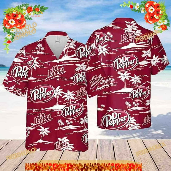 Dr.Pepper Beer Funny Hawaiian Shirt, Gift For Someone Who Loves The Beach