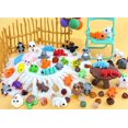 thumbnail image 4 of Juego de minifiguras de animales, 41 piezas, juguete flexible articulado, 4 of 7