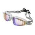 thumbnail image 4 of Lunettes de Natation, Transparentes Résistantes à l'Usure avec Sangle Arrière Réglable, Monture en Silicone, Anti-Buée pour Plongée en Plein Air, Rose, Noir, Gris, Bleu, 4 of 7