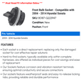 thumbnail image 2 of Front Bulb Socket - Compatible with 2004 - 2014 Hyundai Sonata 2005 2006 2007 2008 2009 2010 2011 2012 2013, 2 of 2