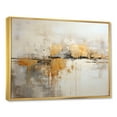 thumbnail image 2 of Designart "Beige Minimalistic Horizon" Abstract Shapes Floater Framed Canvas Prints, 2 of 5
