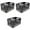 Black, variant on Juggernaut Storage 3-Pack 24-Quart Heavy-Duty Plastic Stackable Milk Crate Bins, Black