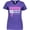Purple, variant on Inktastic Breast Cancer Survivor 10 Years and Running with Pink Ribbon Women's V-Neck T-Shirt